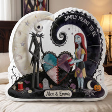 Load image into Gallery viewer, Gothic Skeleton Couple Pillow - Personalized Gift For Couples 03HATI050826 Pillow PopCulturePrints
