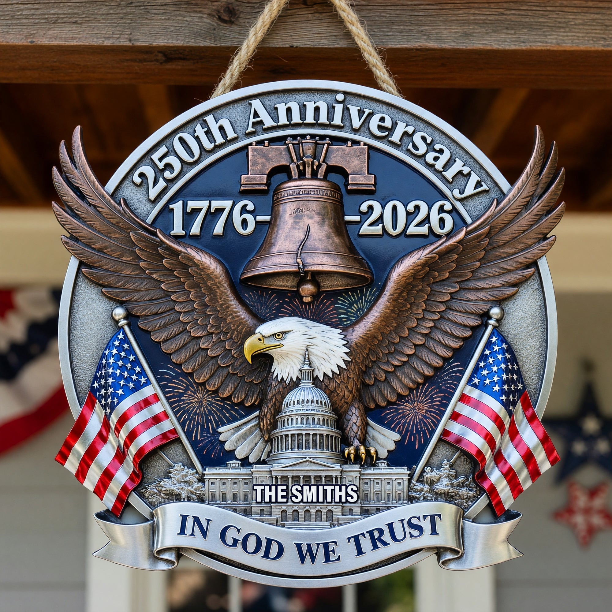 Celebrate 250 Years of American Heritage - Personalized Acrylic Sign for Patriots