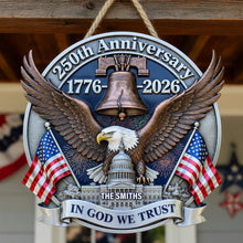Load image into Gallery viewer, Celebrate 250 Years of American Heritage - Personalized Acrylic Sign for Patriots

