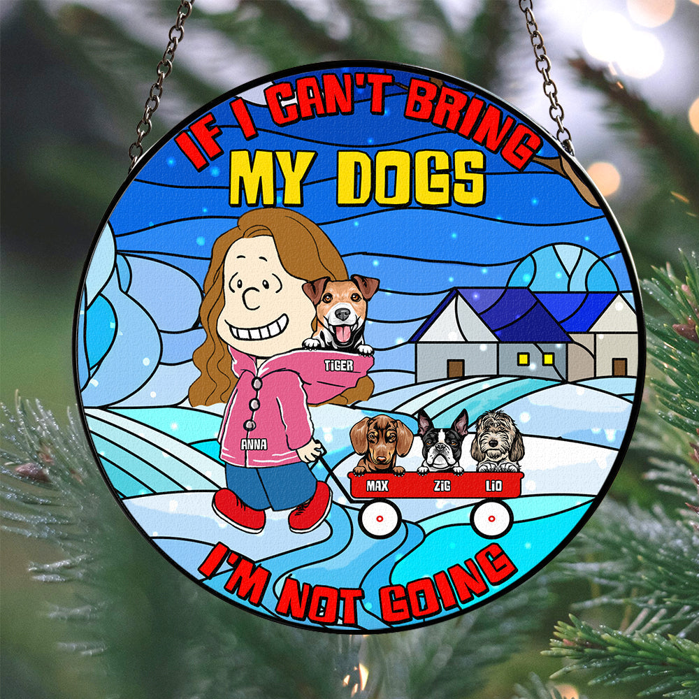 Custom Dog Lover Stained Glass Ornament Ornament PopCulturePrints