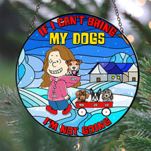 Load image into Gallery viewer, Custom Dog Lover Stained Glass Ornament Ornament PopCulturePrints
