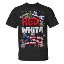 Load image into Gallery viewer, Celebrate Freedom with a Cosmic Twist - Patriotic Space Adventure Shirt - Personalized Gift for Everyone
