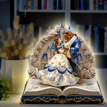 Load image into Gallery viewer, “Tale as old as time, a timeless love story” - Romantic Couple Acrylic Light Box - Personalized Gift for Couples Light Box PopCulturePrints

