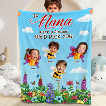 Load image into Gallery viewer, Personalized Nana Photo Blanket - Custom Gifts for Grandma Blanket PopCulturePrints
