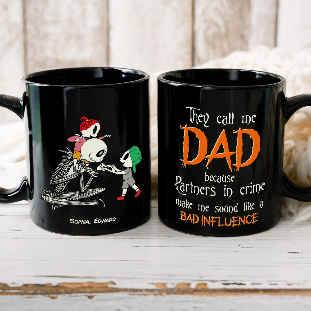 Personalized Horror-Themed Family Coffee Mug: Partners in Crime Coffee Mug PopCulturePrints