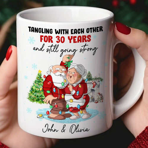 Personalized Christmas Mug for Couples - 30 Years of Love Coffee Mug PopCulturePrints