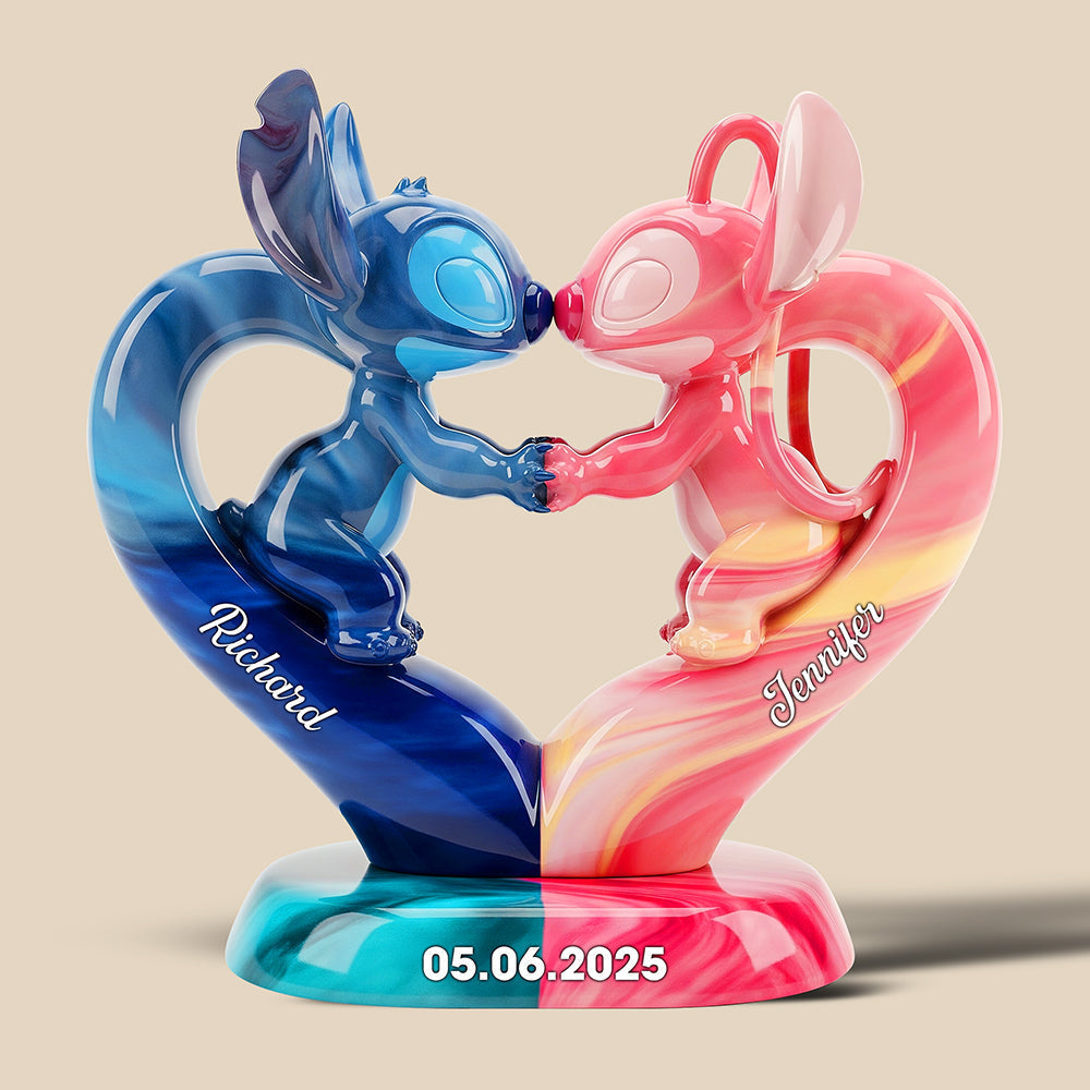 "Love is in the Details" - Romantic Experiment Couple Acrylic Plaque - Personalized Gift for Couples Shaped Plaques PopCulturePrints