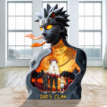 Load image into Gallery viewer, Ninja Dad: Personalized Acrylic Plaque for the Ultimate Dad Shaped Plaques PopCulturePrints

