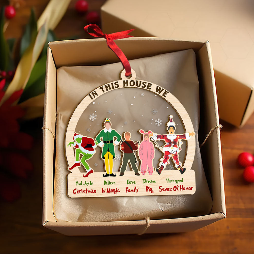 Personalized Family Christmas Movie Ornament Ornament PopCulturePrints