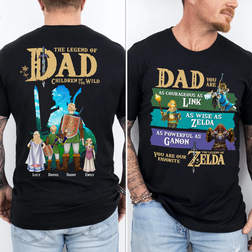 The Legend Of Dad Shirt - A Custom Gift for Dad, Grandpas, and Dads-to-Be Shirts PopCulturePrints