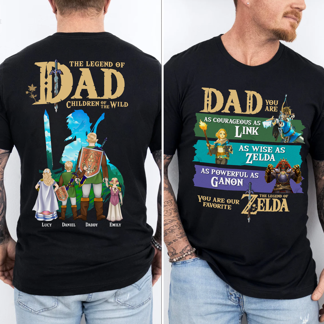 The Legend Of Dad Shirt - A Custom Gift for Dad, Grandpas, and Dads-to-Be Shirts PopCulturePrints