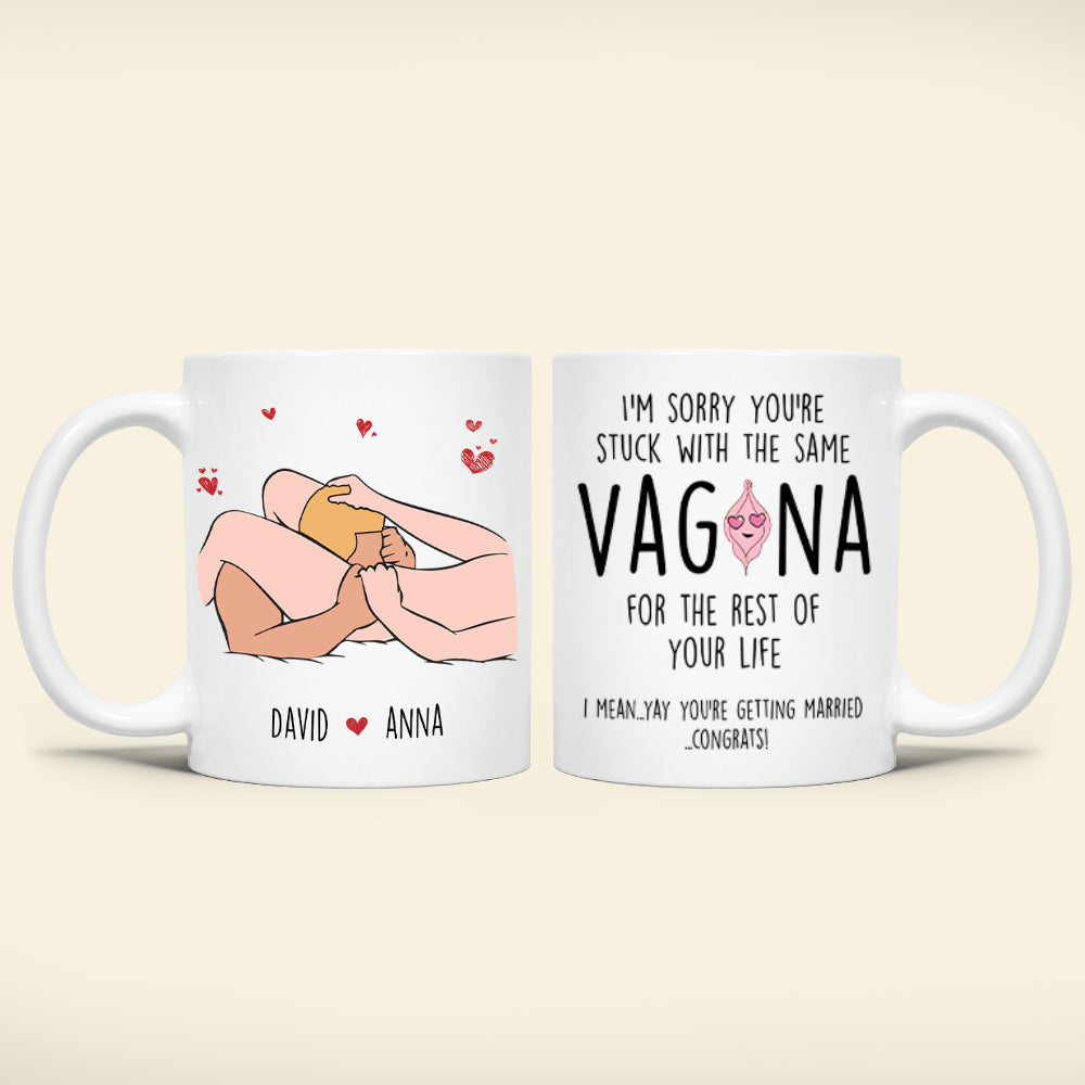 Personalized Couple Coffee Mug - You're Getting Married, Congrats! Coffee Mug PopCulturePrints