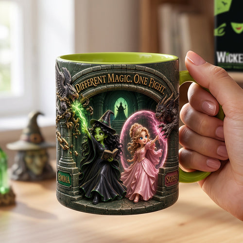 Different Magic, One Fight - Enchanted Coffee Mug - Custom Personalized Gift for Friends Coffee Mug PopCulturePrints