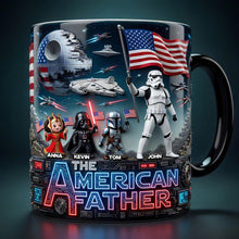 Load image into Gallery viewer, “Celebrate Your Inner Hero” - Dad Patriot Troop Magic Mug - Personalized Gift for Dads, Grandpas, and more! Coffee Mug PopCulturePrints
