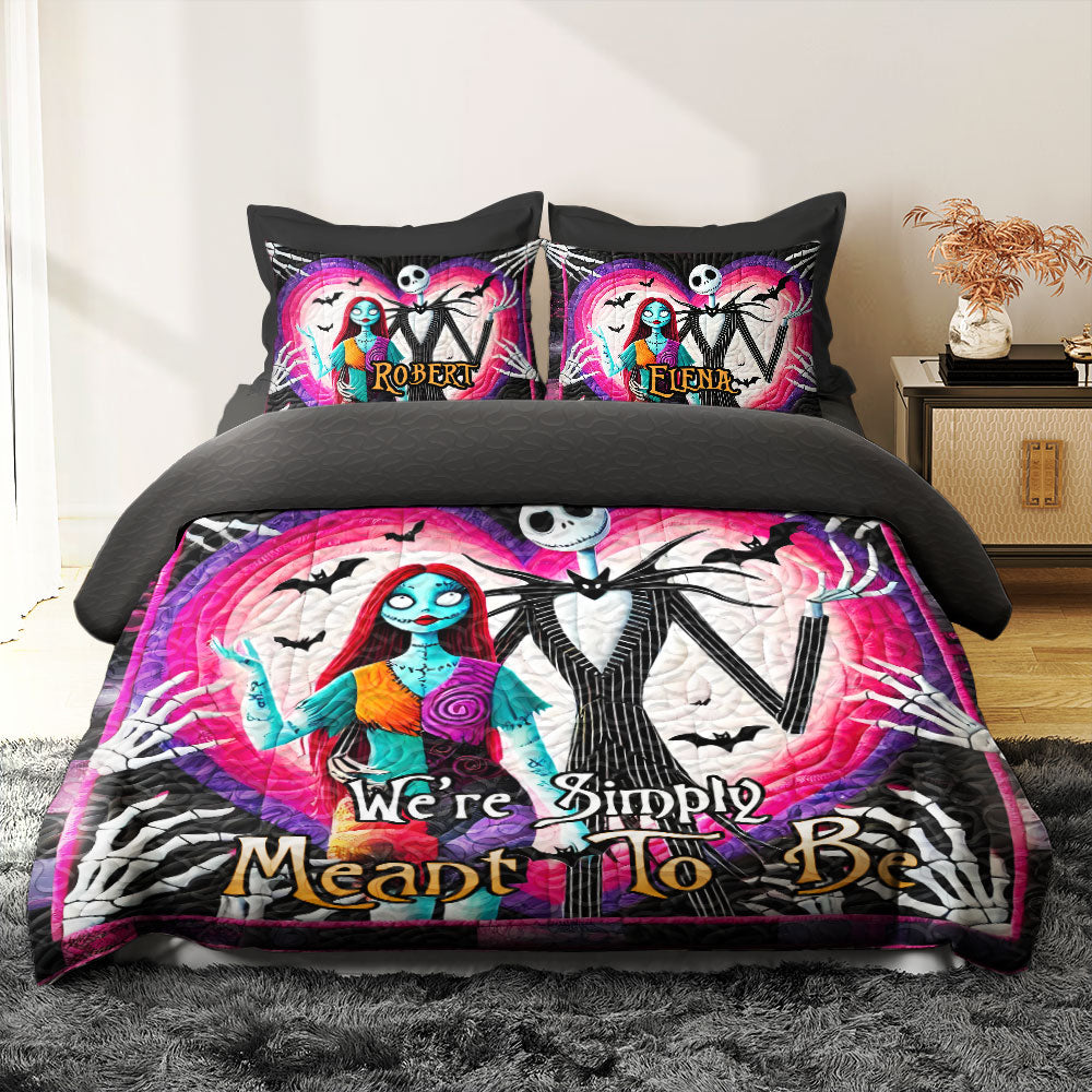 Personalized Horror Couple Quilt Bedding Set Blanket PopCulturePrints
