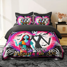Load image into Gallery viewer, Personalized Horror Couple Quilt Bedding Set Blanket PopCulturePrints
