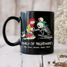 Load image into Gallery viewer, Family of Nightmares Personalized Black Mug Coffee Mug PopCulturePrints
