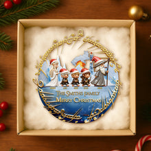Load image into Gallery viewer, Journey to Fantasy: Family Walking Ornament - Personalized Gift for Christmas Ornament PopCulturePrints
