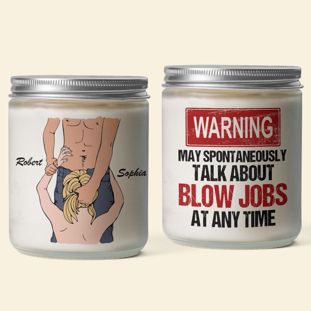 Personalized Couples Scented Candle Scented Candle PopCulturePrints