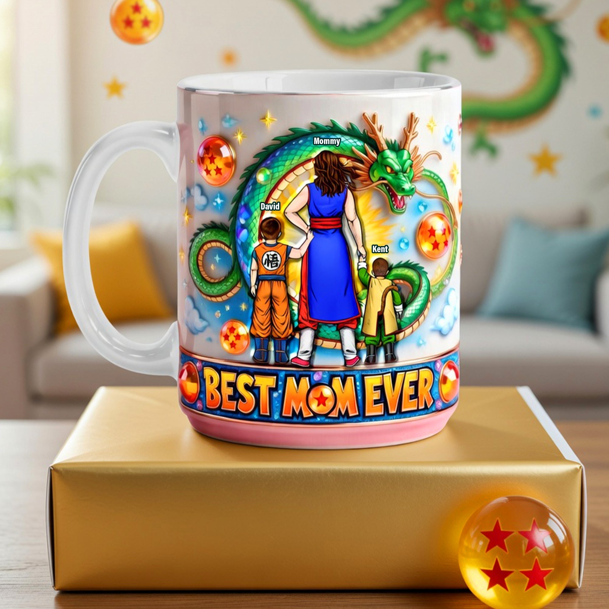 "Best Mom Ever" - Personalized Legend Warrior Mom Coffee Mug - Custom Gifts for Mom, Grandma, and Special Women Coffee Mug PopCulturePrints