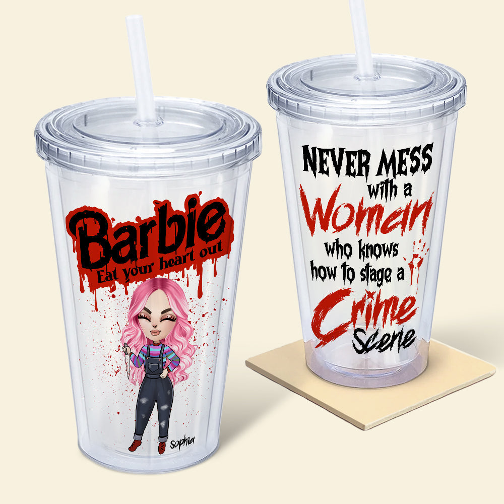 Personalized Horror-Themed Tumbler for Movie Fans Tumbler Cup PopCulturePrints