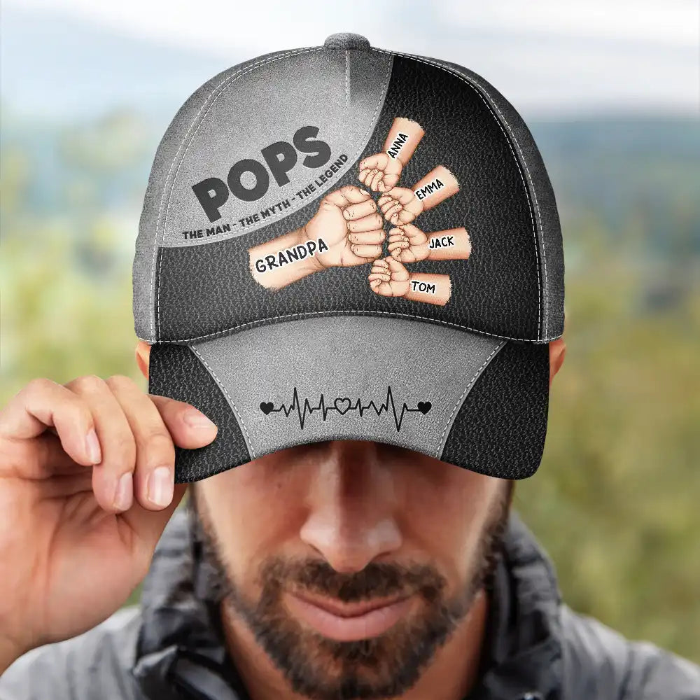 Dad: The Man, The Myth, The Legend - Personalized Classic Cap - Perfect Gift for Dad, Grandpa, and More! Classic Cap PopCulturePrints