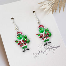 Load image into Gallery viewer, “Spread Some Cheer with Our Green Monster Earrings!” - Personalized Gifts for Herb Lovers Earrings PopCulturePrints
