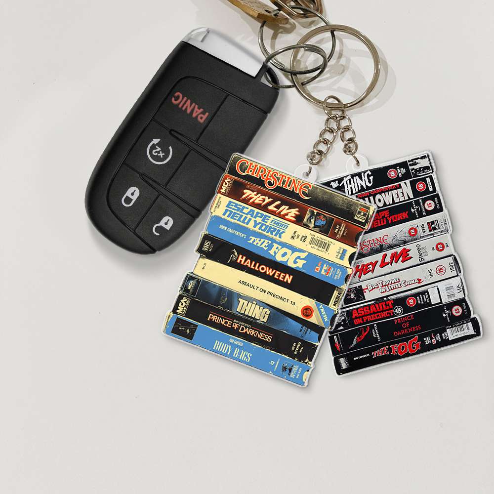 Vintage Horror Film Collection Keychain - Perfect Gift for Movie Buffs