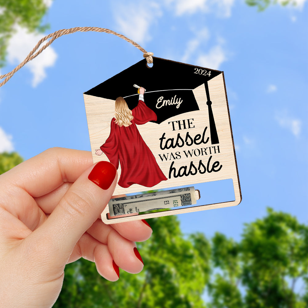 Personalized Graduation Money Holder Ornament - Christmas Gift Ornament PopCulturePrints
