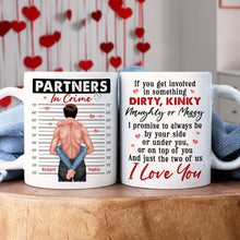 Load image into Gallery viewer, Personalized Partners in Crime Coffee Mug - I Love You Coffee Mug PopCulturePrints
