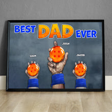 Load image into Gallery viewer, Personalized Best Dad Ever Dragon Ball Canvas Print Poster &amp; Canvas PopCulturePrints
