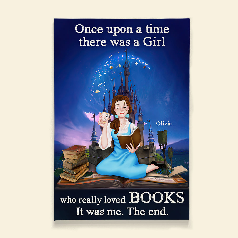 Personalized 'Once Upon A Time' Canvas for Book Lovers Poster & Canvas PopCulturePrints
