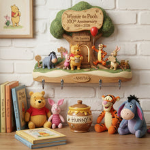 Load image into Gallery viewer, Celebrate 100 Years of Childhood Memories with Personalized Winnie the Pooh Key Hanger Key Hanger PopCulturePrints
