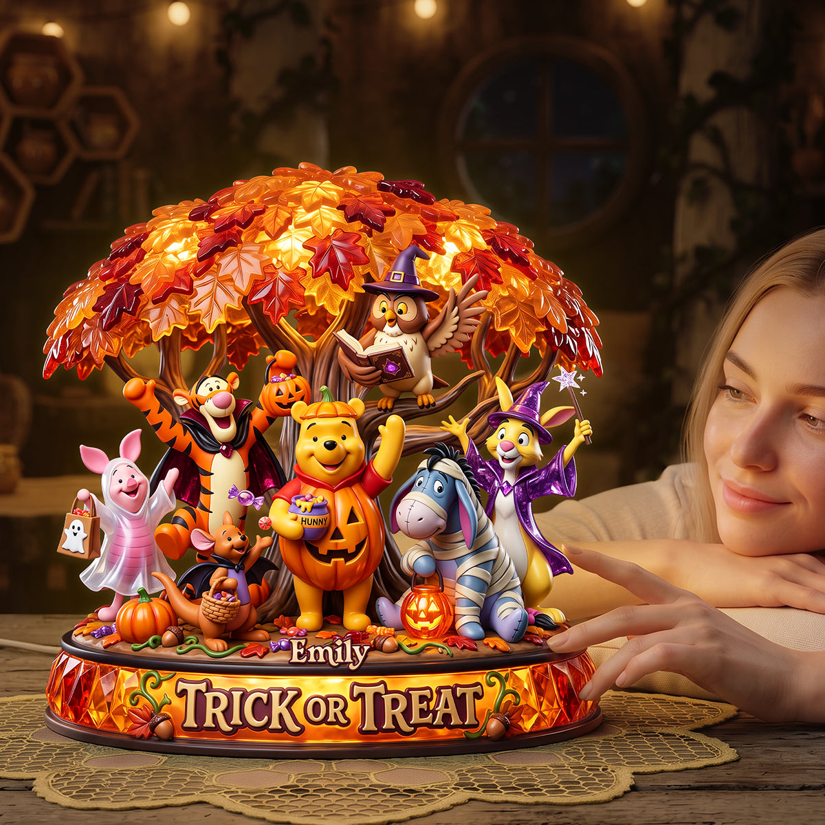 "Celebrate Friendship with a Touch of Magic" - Happy Friends Personalized Acrylic Light Box for All Occasions