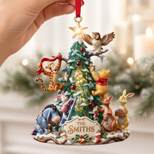 Load image into Gallery viewer, Celebrate Christmas with Tree Forest Friends - Personalized Family Ornament
