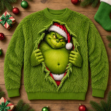 Load image into Gallery viewer, "Sneak Out Christmas with a Grin!" - Personalized Grinch Sweatshirt - Perfect Christmas Gift for Friends, Family, and Loved Ones
