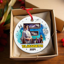 Load image into Gallery viewer, Personalized Movie Lover&#39;s Christmas Ornament - Sci-Fi Theme Ornament PopCulturePrints
