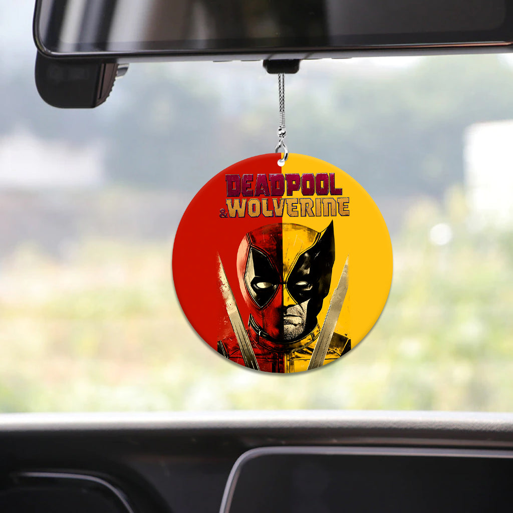 Personalized Deadpool & Wolverine Let's F**king Go Car Ornament