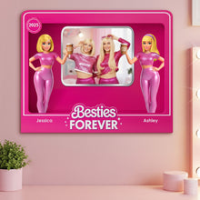Load image into Gallery viewer, “Besties Forever” - Adorable Personalized Mirror Gift for Best Friends Mirror PopCulturePrints
