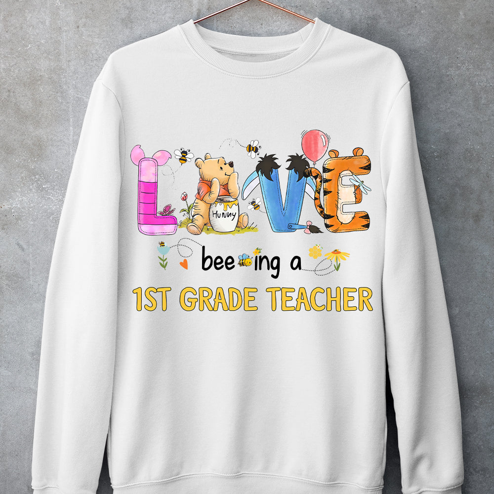 Disney Inspired 1st Grade Teacher Love T-Shirt