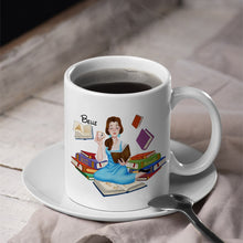 Load image into Gallery viewer, Personalized Book Lover Mug - Custom Coffee Mug for Readers Coffee Mug PopCulturePrints

