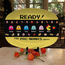 Load image into Gallery viewer, Custom Pac-Man Themed Resin Snack Plate Resin Plate PopCulturePrints
