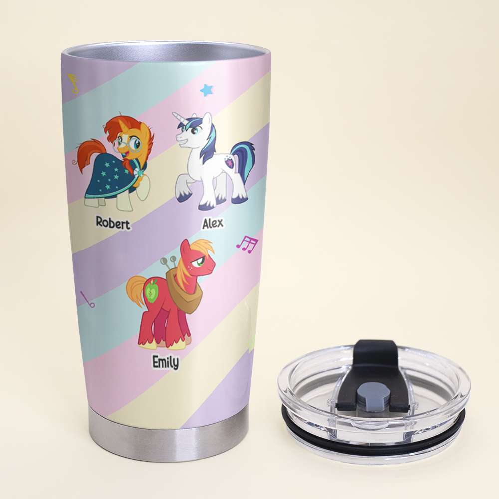 Personalized Magical Mom Tumbler - Little Ponies Design