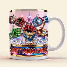 Load image into Gallery viewer, Best Mom Ever - Super Fist Bump Personalized Coffee Mug | Custom Gifts for Mom, Grandma &amp; More Coffee Mug PopCulturePrints
