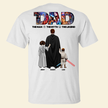 Load image into Gallery viewer, A Legend in Every Stitch - The Galaxy Dad Shirt - Personalized Gift for Dad Shirts PopCulturePrints
