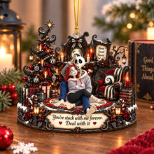 Load image into Gallery viewer, You're Stuck With Me Forever - Gothic Couple Christmas Ornament - Personalized Gifts for Couples
