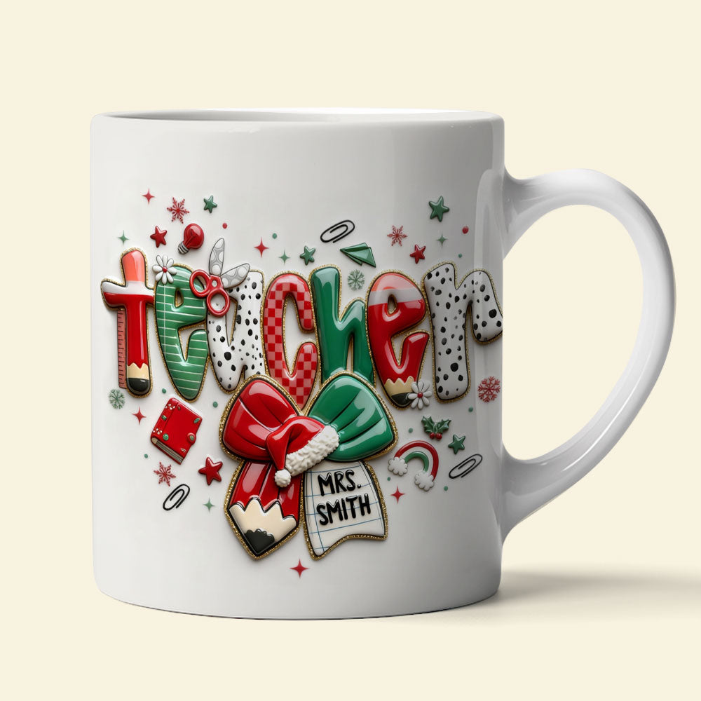 Merry Conquette Teacher Mug - Personalized Gift for Educators Coffee Mug PopCulturePrints