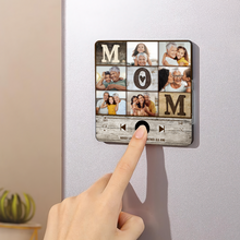 Load image into Gallery viewer, Personalized Mom Fridge Magnet with Custom Music &amp; Photos Fridge Magnet PopCulturePrints
