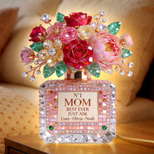 Load image into Gallery viewer, “The Best Gift for Mom” - Floral Perfume Bottle Light Box - Personalized Gifts for Mom, Grandma and More Light Box PopCulturePrints
