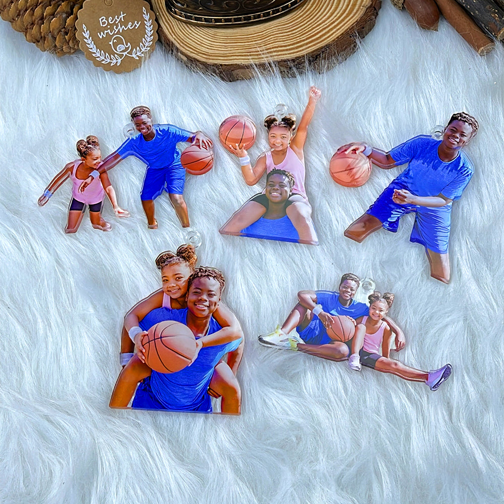 Personalized Basketball Player Christmas Ornament